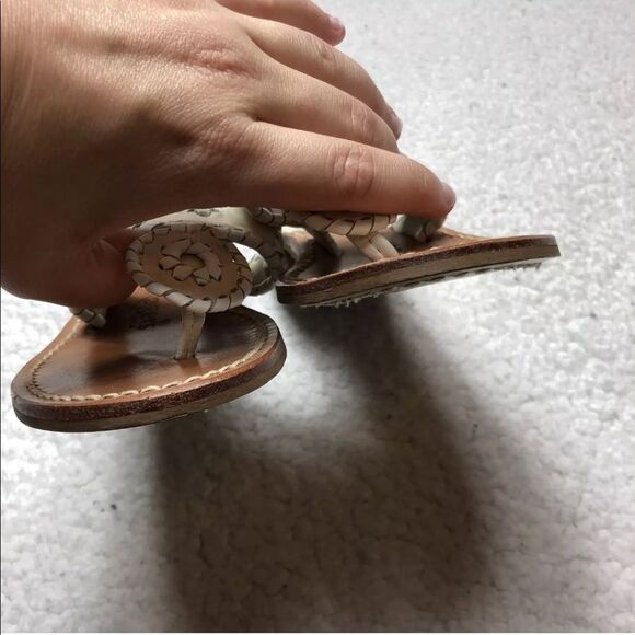 Jack Rogers Hamptons flat sandals cream white - Picture 6 of 10